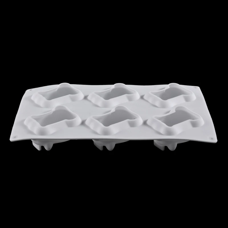6 отверстий DIY Золотая Свинья Форма для торта 3D Силиконовая Милая свинья торт Шоколадный помадка ремесло плесень безопасность кухня ребенок выпечки инструмент
