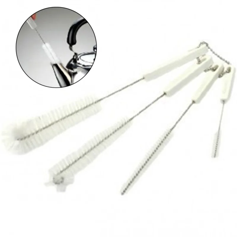4x Nylon Straw Cleaners Cleaning Brush For Drinking Pipe Tube Baby Milk Bottle