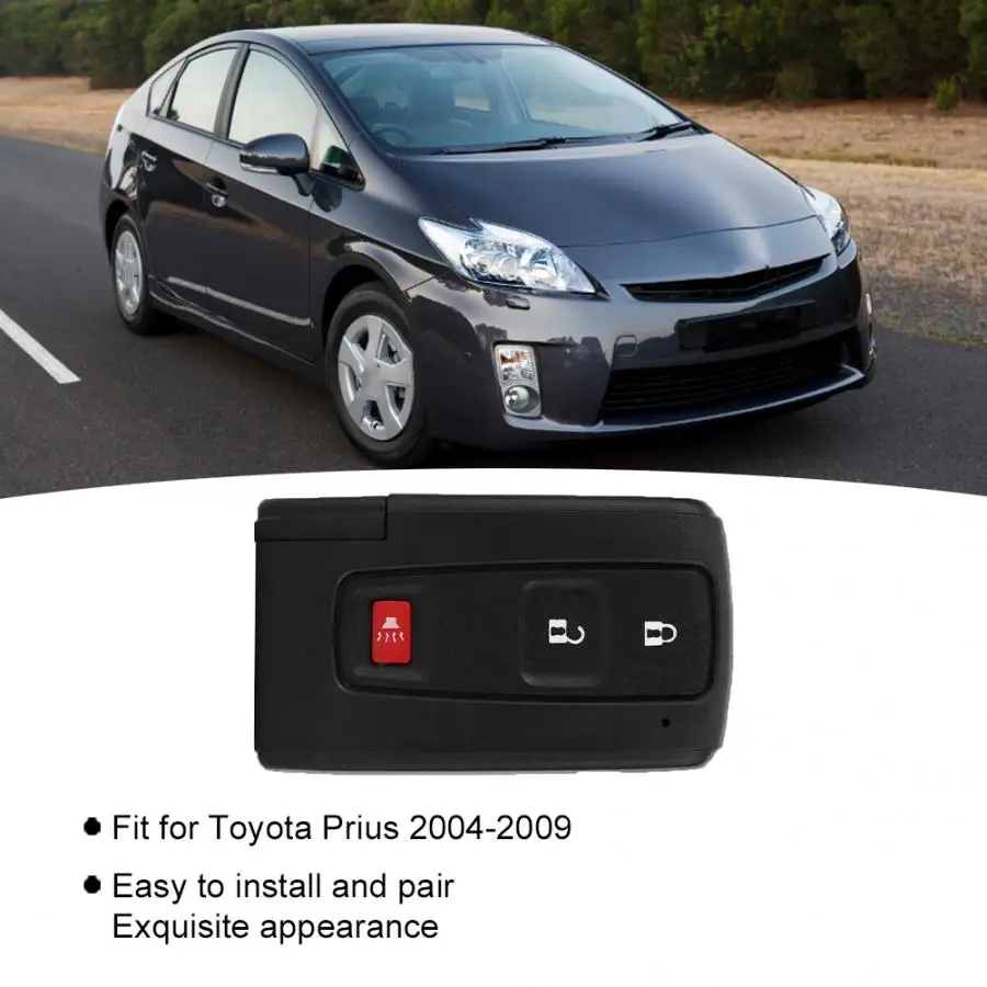 3-кнопочный дистанционный ключ Fob чехол Shell с эмбрион подходит для Toyota Prius 2004 2005 2006 2007 2008 2009 автомобильные аксессуары для автомобильного ключа