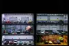 1:64 Scale Diorama Alloy Car Model Parking Lot 3/4/5 Layer PVC Garage Scene With LED Light Storage Box Theme Display Cabinet 1