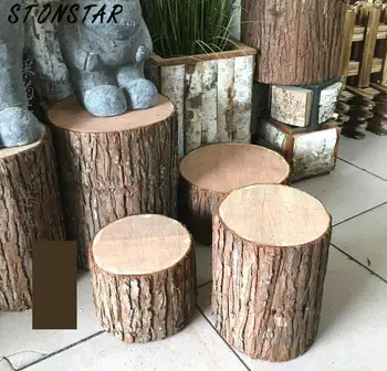 

Retro Fir Bark Tree Stump Stool Hollow Stump Artificial Stump Stool Photographic Props Wedding Decoration Shop 1657578