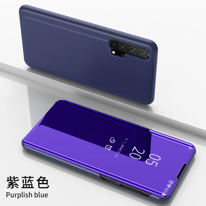 Чехол-книжка с зеркальным видом для huawei Honor 8x20 10 9 Lite Pro 8A 8S 8C Max 9X 10i 20i Play Y5 Y6 Y7 Y9 Prime P Smart Z