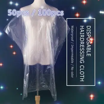 

50PCS Disposable Hairdressing Apron Waterproof Hair Cutting Capes Hair Cape Hairdresser Barber Accessories Hair Coloring Product