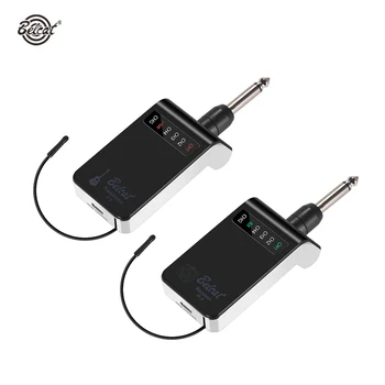 

Belcat T3R3 UHF Rechargeable Guitar Wireless System Electric Guitar Bass Audio Transmitter Receiver 4 Channels Max. 100M