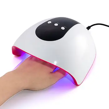 

EU/US Portable New Smart Nail Dryer 72W LED Nails Oil Glue Baking Lamp NEW
