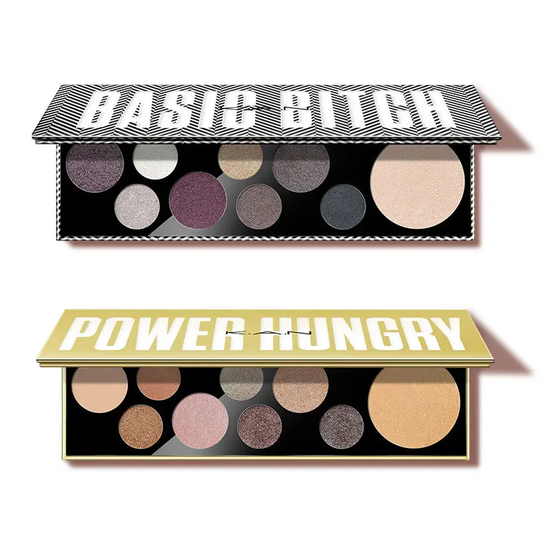 KAN Brand Shimmer & Glitter Eye Shadow Palette 9 Color Pigmented Powder Matte Eyeshadow Nude Purple Gray Black Eyeshadow KAN Brand Shimmer & Glitter Eye Shadow Palette 9 Color Pigmented Powder Matte Eyeshadow Nude Purple Gray Black Eyeshadow