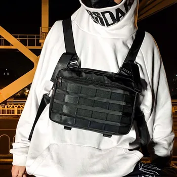 

Tactical Functional Chest Bag for Woman vest Chest Rig Bags Unisex Trend Tooling Hip Hop Vest Waist Bag Chest Pack Kanye West