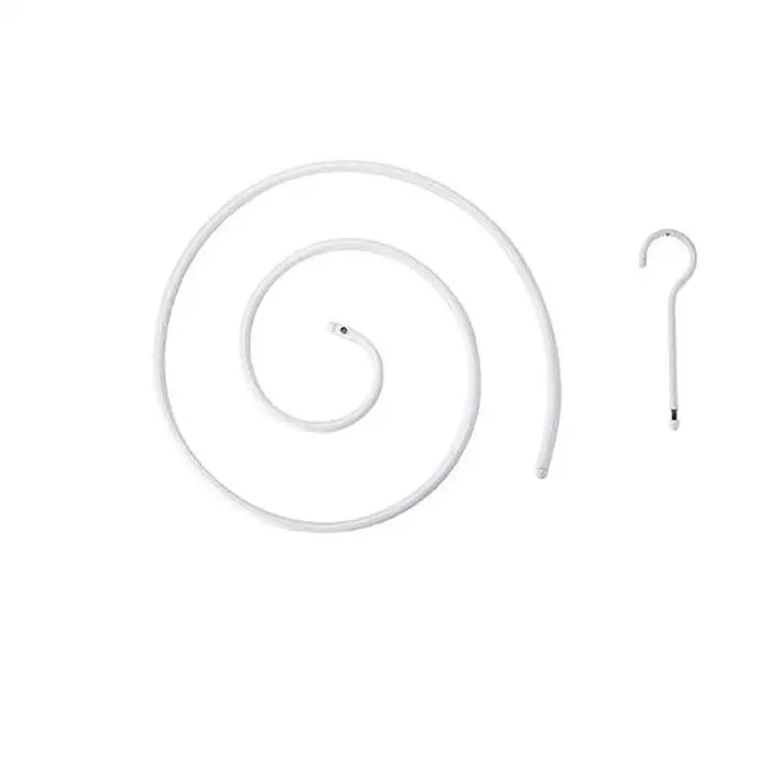 Durable Detachable Home Spiral Quilt Hanger Rotating Drying Hanger 45 x 0.8cm Steel Detachable design Stable spiral quilt hanger