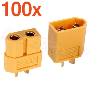 

Whosesale 100 Pairs XT60 Male Female Connectors Plugs for RC Replacement Parts Lipo Battery ESC Electric Engine Motor