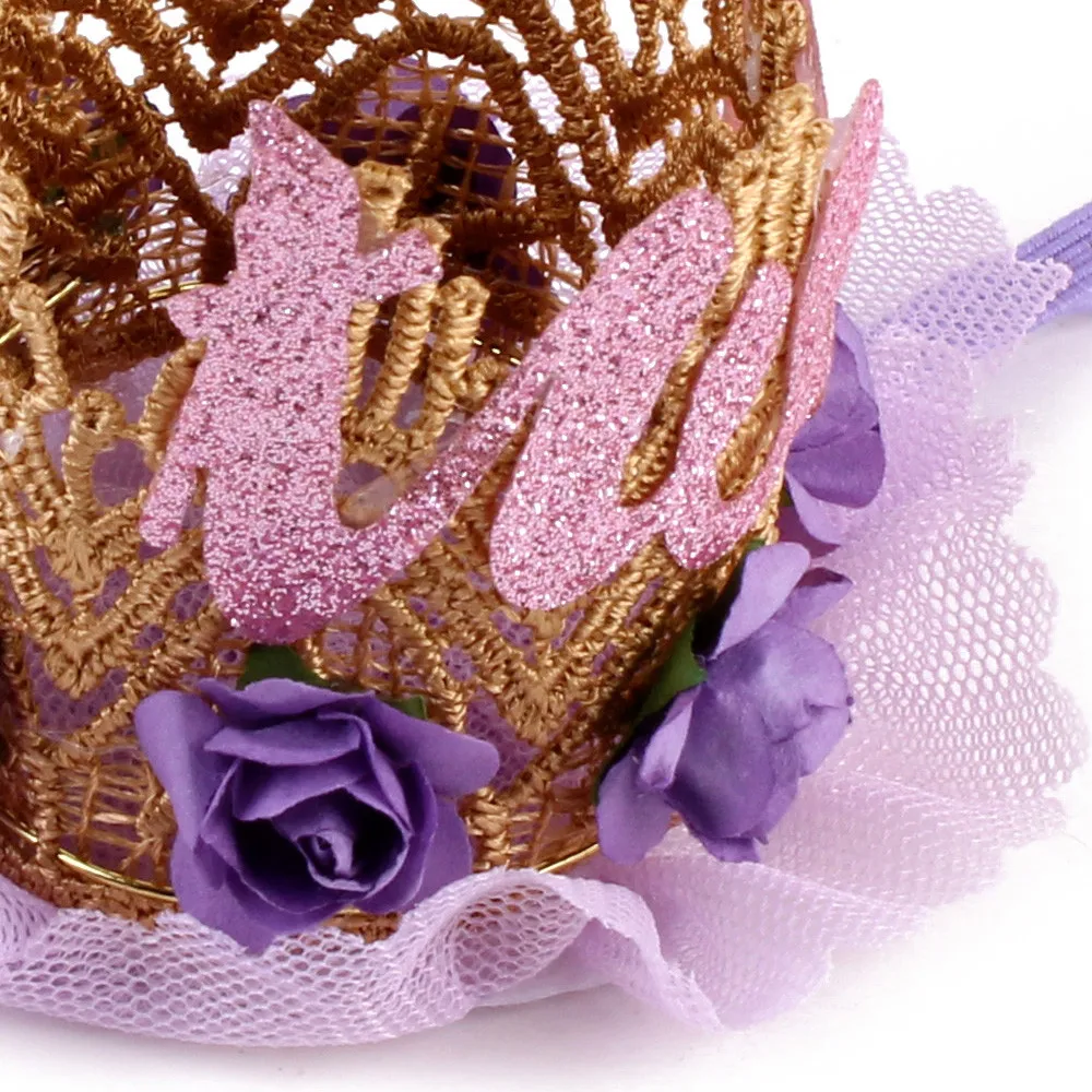 Newborn Crown Headband Princess Crown lace flower headband Baby Girls Hair Band Children Photo Props Hair Accessories