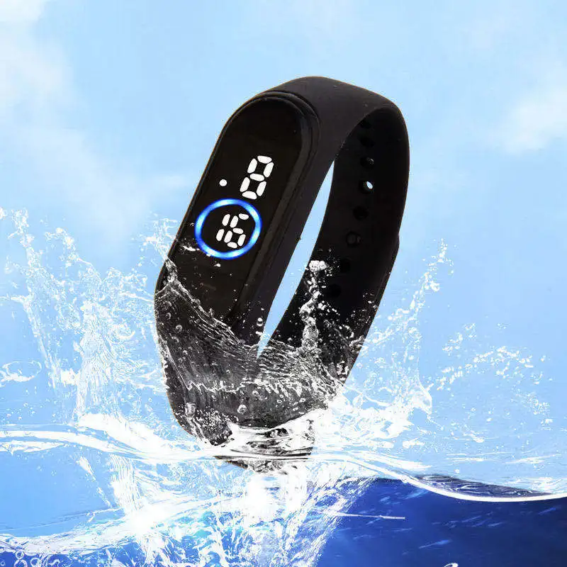 

Men's Electronic Watches 50m Waterproof LED Digital Watch Silicone Strap Men Women Unisex Wristwatch Reloj Hombre