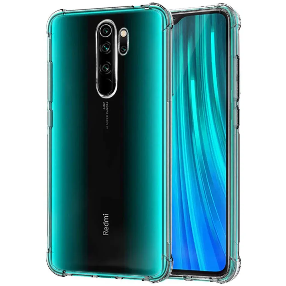 Прозрачный силиконовый чехол для Xiaomi Redmi Note 8 T Pro Mi 10 9 SE Lite 7 A 7A 8A K30 K20 9T A3 A2 Mi10