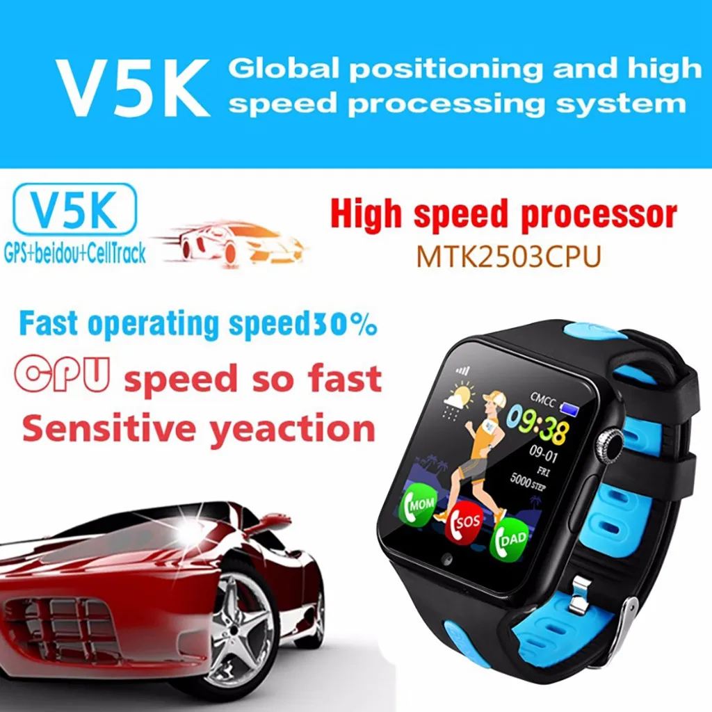  Kinder GPS Smartwatch 144 zoll GPS Anti-verloren Smart Uhren für Kinder Mädchen Jungen Farbe Touch 