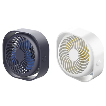 

USB Fan Quiet Desk Fan with 2000MAh Battery Mini Portable Fan 360 Rotation Table Fan 3 Speeds
