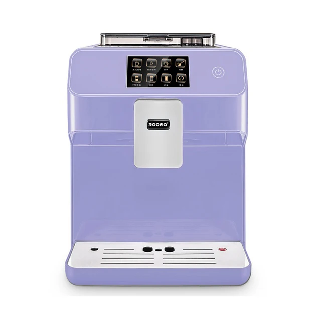 Кофе в зернах и молотый кофе машина автоматическая кофемашина Коммерческий торговый автомат для кофе машины - Цвет: purple