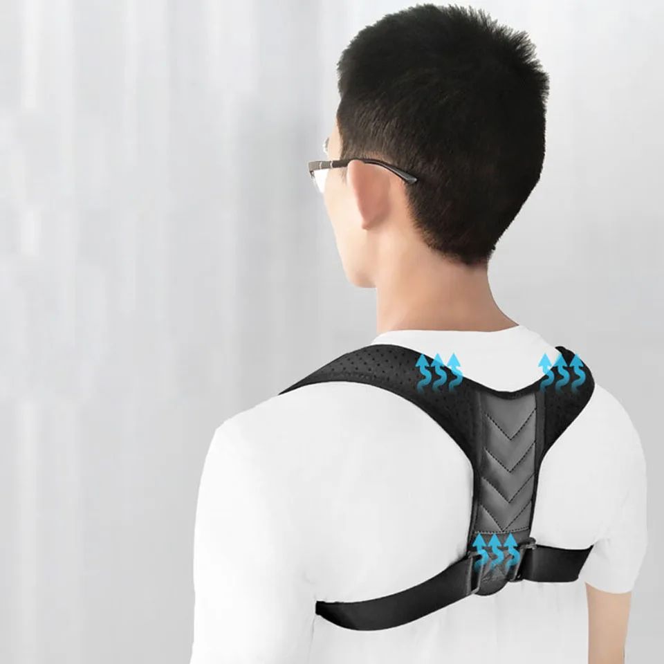 Adjustable Posture Corrector Brace Back Belt Support Corset Spine