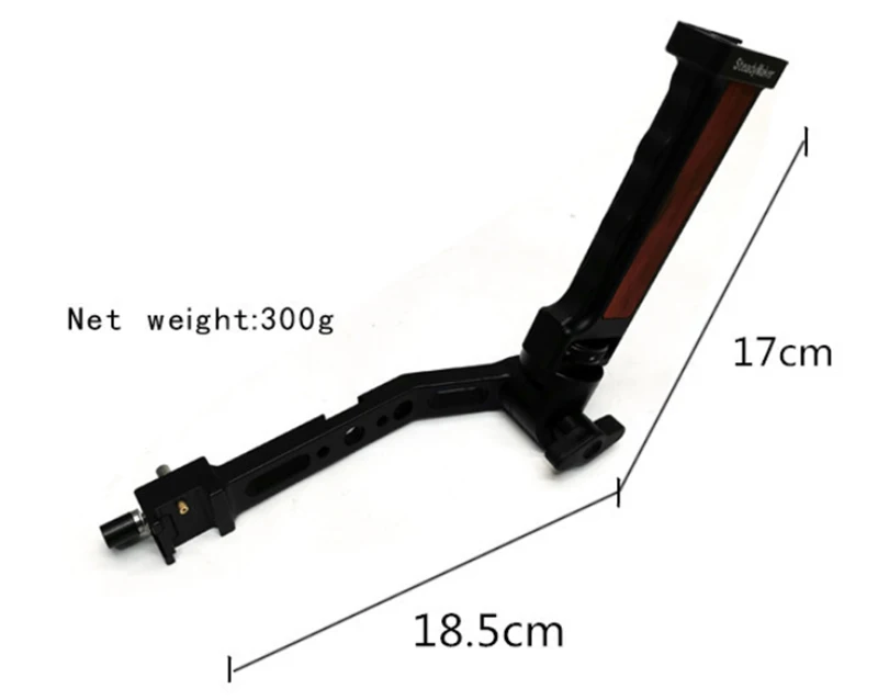 DSLR Camera Stabilizer Ronin S Handle Grip Handgrip for DJI RoninS can Adjust 180 Degree with Cold Shoe Monitor Video Light Mic