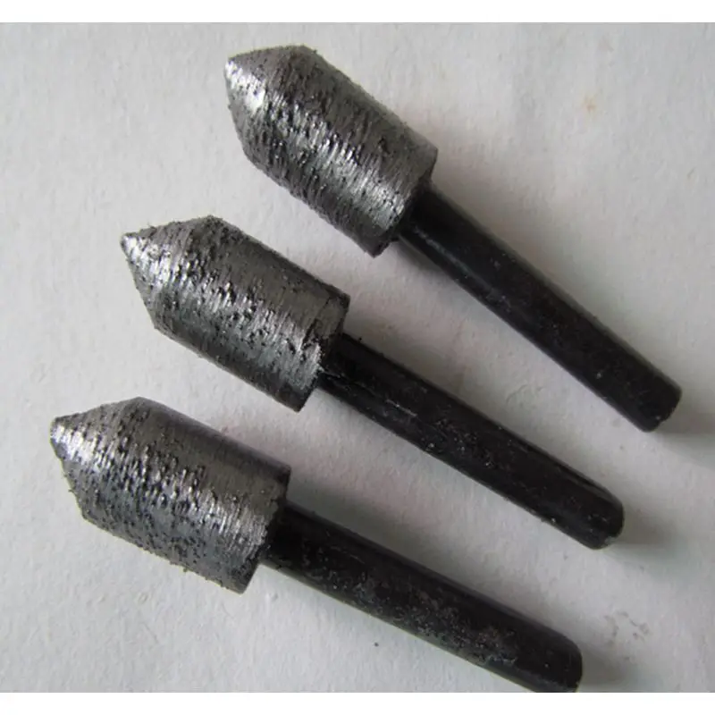 

3pcs 10-14mm Bullet Shape Electric Drill Diamond Grinding Head Stone Peeling Diamond Grinder Bit Marble Grinding Carving