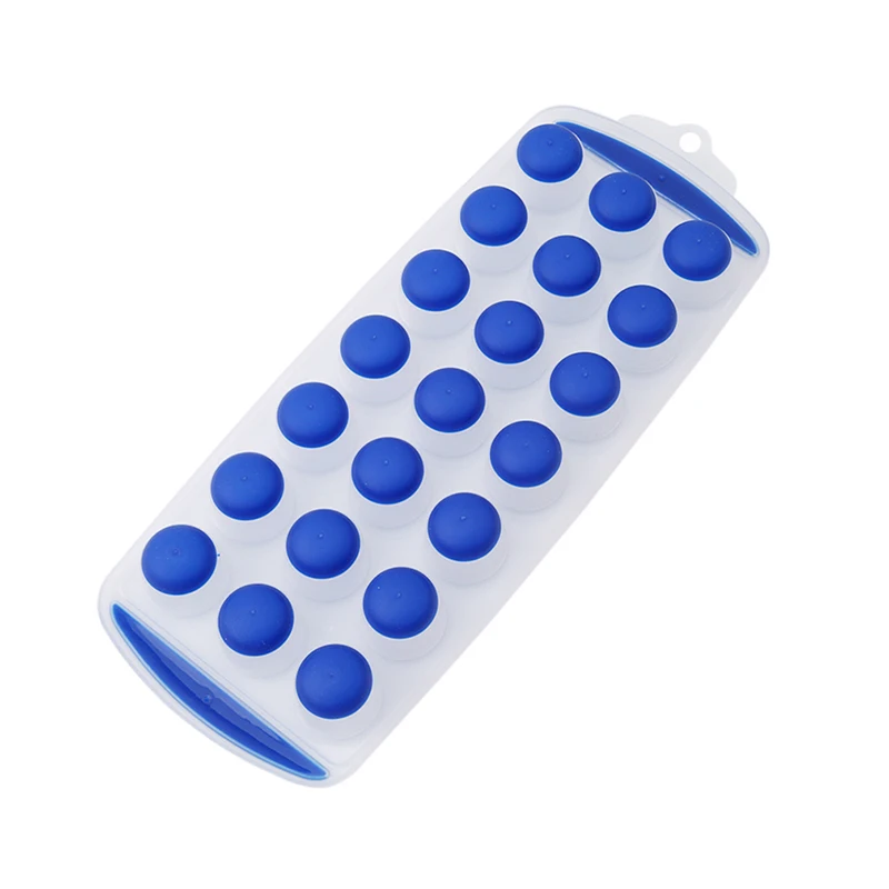 

3D Round Ball Pattern Holes Silicone Plastic Chocolate Mold Maker Ice Cube Tray Mold Bar Party Moulds 21 Gravity