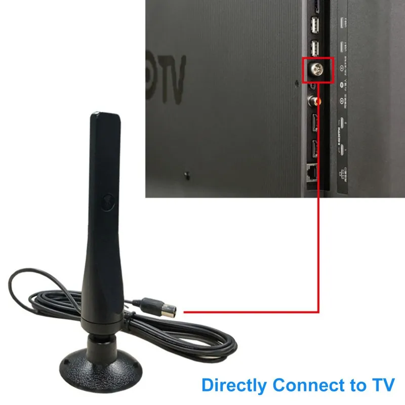 80 км VHF UHF Freeview местные каналы антенна с 3,6 м кабель HD цифровая ТВ антенна