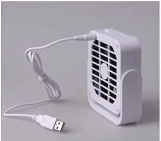 Белый 3-Скорость USB вентилятор охлаждения тихий маленький вентилятор для автомобиля, заднее сиденье Кондиционер Мини usb-вентилятор для офиса гаджеты настольные часы - Цвет: Белый