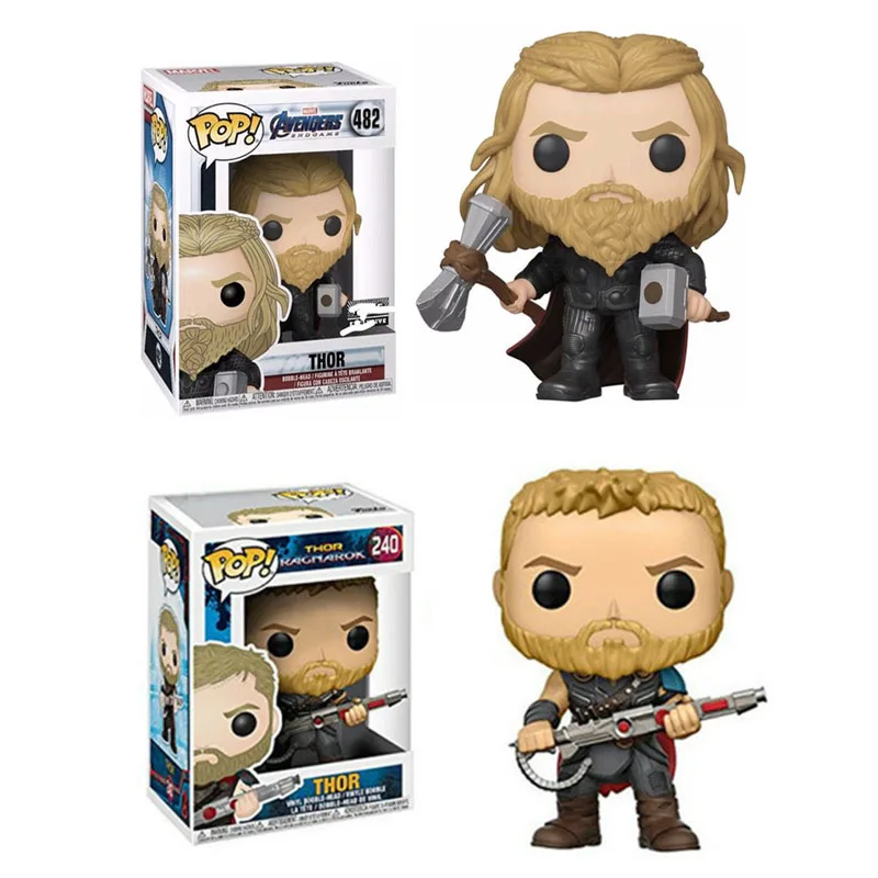 FUNKO POP Marvel Мстители эндшпиль фигурка Тор Коллекция Фигурки игрушки виниловые куклы детские игрушки для Рождественский подарок 2F94