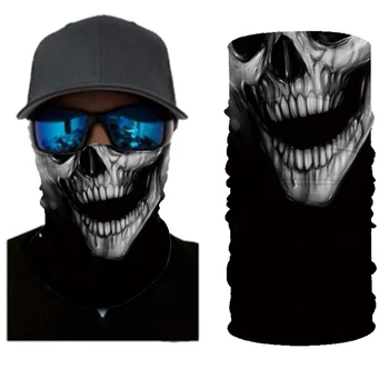 

Artilady Skull Mouth Face Masks For Women Men 3D Printed Multi-purpose Mask Sports Outdoor Wristband Capless Magic Turban