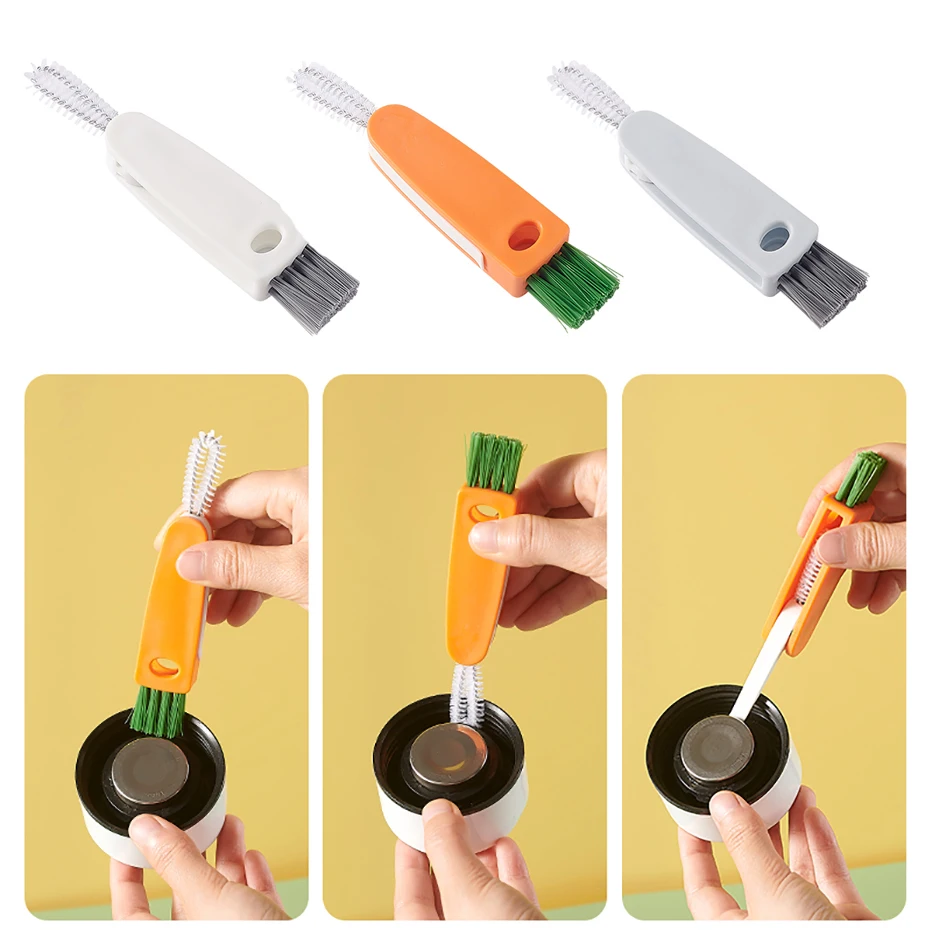 Bottle Detail Brush Cleaner, Cute Carrot Shape Brush, Multifunctional Cleaning  Brush For Bottles Cup Lid Bottle Mouth Bottle Nipple - Temu