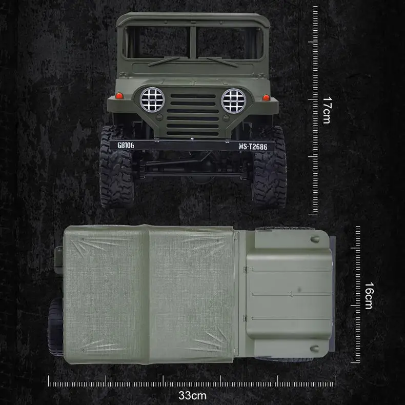 RCtown SUBOTECH BG1522 1/14 2,4G 4X4 4WD гусеничный Радиоуправляемый автомобиль с головной светильник RTR