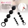 EXVOID Long Anal Plug Sex Toys for Men Women Silicone 4 Balls Anal Beads Prostate Massager Butt Plug for Beginner Vagina Open 1