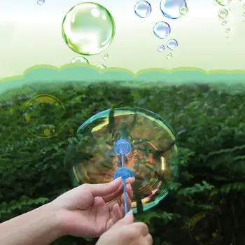

bubble blowing toy Creative Colorful Soap Bubble Shook Blowing Stick Wand Outdoor Play Kids Toy
