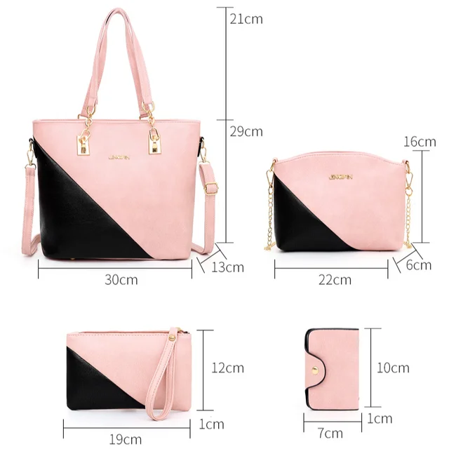 High Quality Women s Bag Composite Bag 4 Piece Set Handbag Leather Shoulder Messenger Bag Diagonal