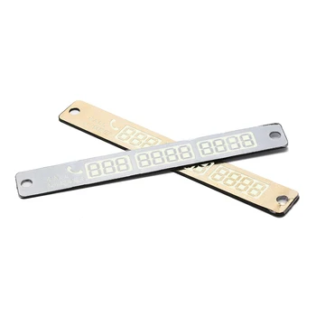 

1pcs Luminous Temporary Car Parking Card Night Notification Sucker Plate Card Telephone Number Card