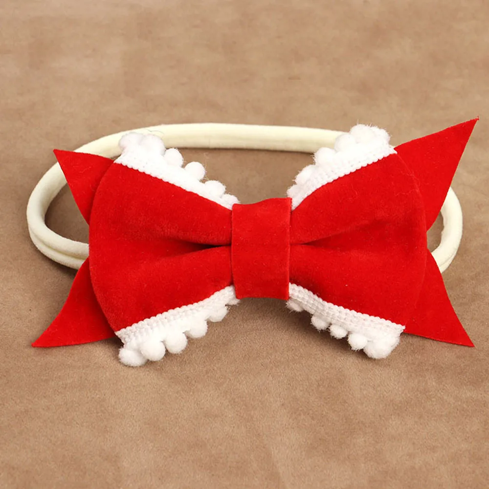 Kids Elastic HeadbandBaby bow elastic hair band Girls baby Bowknot Hairband  Hair Accessories Fashion headband baby