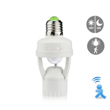 Умный включить выключить E27 основание светильника держатель для Светодиодный свет лампы движения PIR сенсорный настенный переключатель 110V 220V европейского и американского стандартов для современного дома