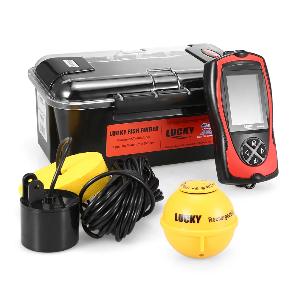 

LUCKY FF1108-1CLA Portable Fish Finder 100M/300FT Depth Fish Alarm Wired Wireless Fish Detector