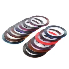 Дизайн ногтей Фризовая полоса-18 цветов дизайн ногтей Фризовая полоса полосы самоклеющиеся