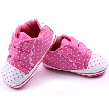 

2020 Baby Girl Shoes Pink Lace-up Cotton Shoe First Walker