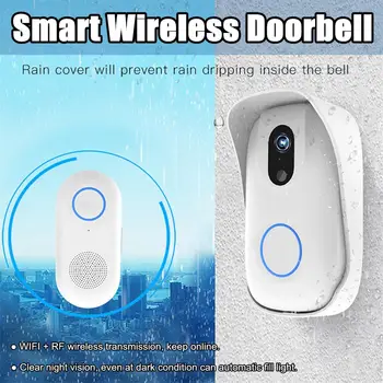 

Smart Video Doorbell Door Camera Intercom Wireless WIFI Door Bell Visual Anti-theft Alarm Home Security Monitor Night