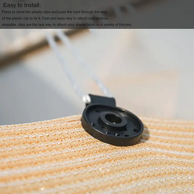 30 Darab Műanyag Árnyalatú Ruhakapcsok, Árnyékháló -Klip Üvegházhatású Fényvédő Klipek Kertészet A Nap Árnyékhálóhoz, Tájképhez - Image 4