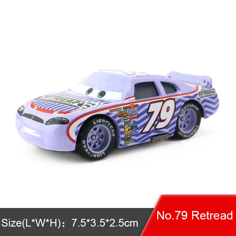 Disney Pixar Cars 3 отделка хром молния McQueen трактор король наполнитель Салли Лиззи Металл литье под давлением игрушка автомобиль подарок - Цвет: 9