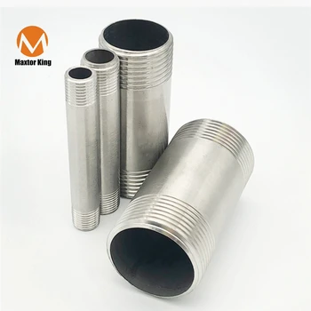 

MK Water connection 1/4" 3/8" 1/2" 3/4" 1" 1-1/4" 1-1/2" Male X Male Threaded Pipe Fittings Stainless Steel SS304 200mm Length