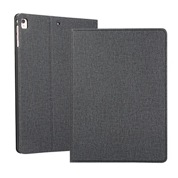

Magnet Folio Folding Fabric Cotton Leather Case for iPad 10.2 Air 3 10.5 2019 Pro 10.5 Tablet Universal TPU Smart Cover+Stylus