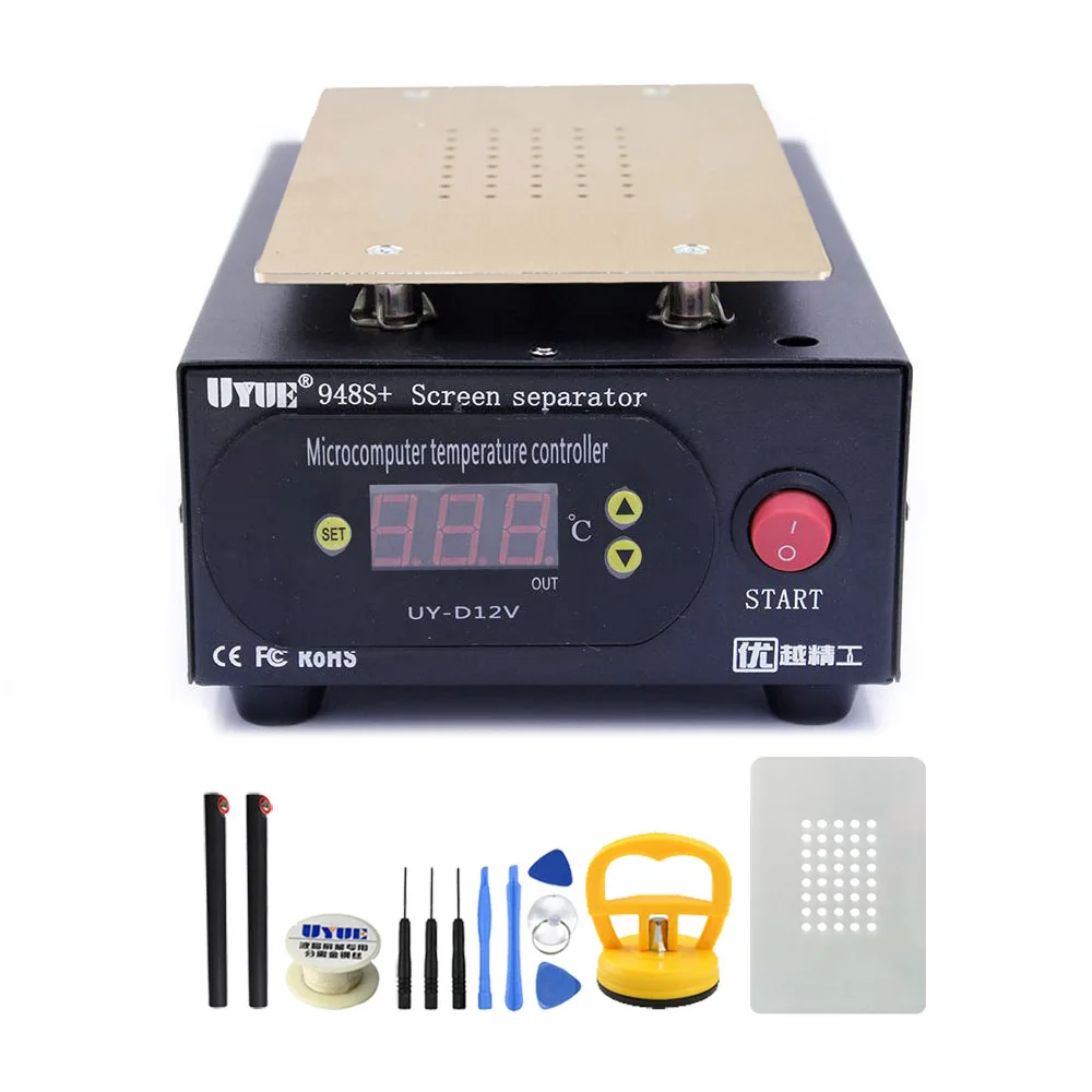 Package 1 UYUE 948S+ ЖК-сепаратор телефон сенсорный экран ремонтная машина Встроенный вакуумный насос комплект для IPhone samsung ремонт - Цвет: Package 1