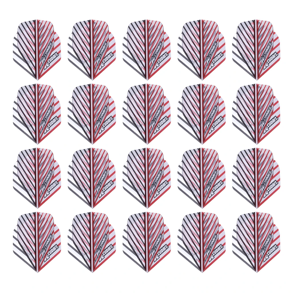 20pcs Dart Flights Standard Geometric Patterns Darts Flights Protectors Darts Accessories Kit