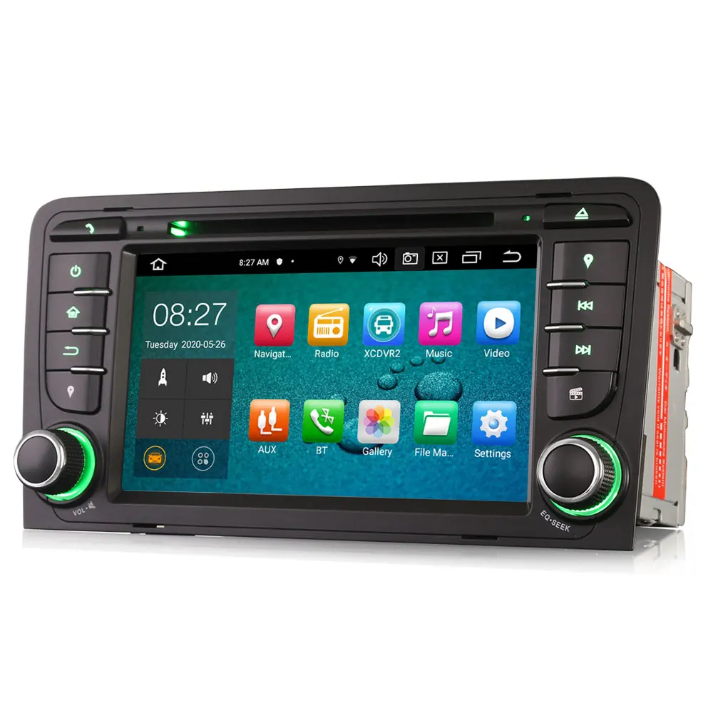 7 &quotAndroid 10 0 OS автомобильный DVD Мультимедиа GPS Радио система плеер для Audi A3 2003-2012 и S3