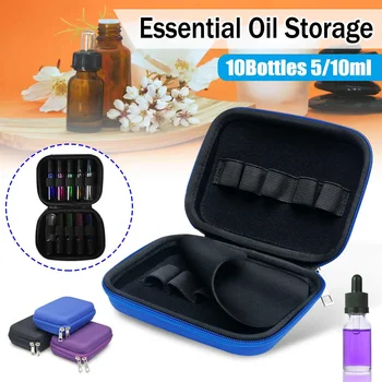 

1pcs 10 Bottles Essential Case Carrying Holder Perfume Essential Oil Nail Polish Storage Bag Organizer Travel Storage Box
