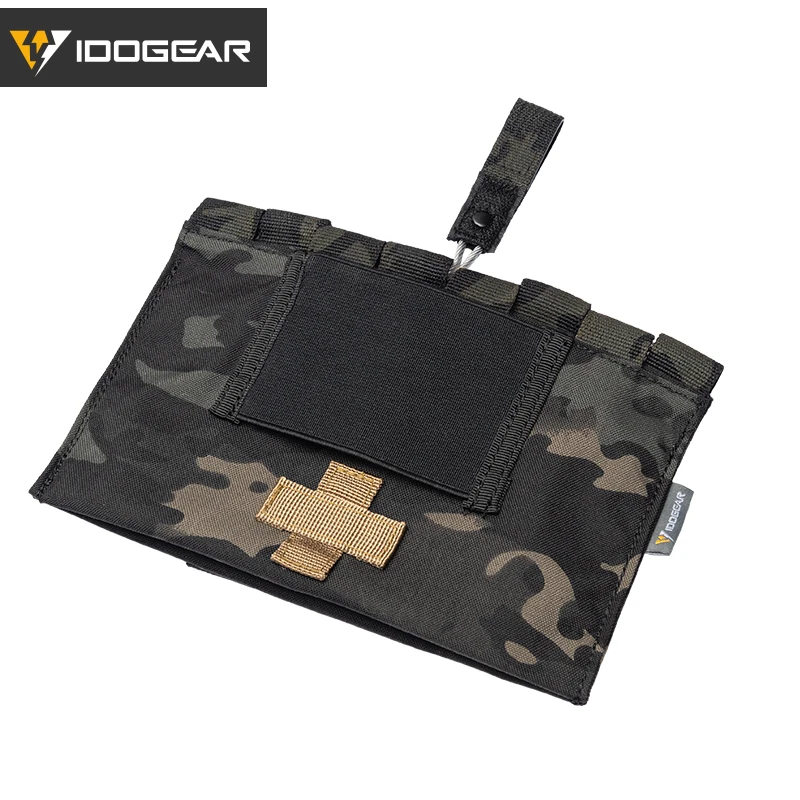 MultiCam Black IDOGEAR Тактический аптечка сумка медицинский Органайзер Сумка MOLLE 9022B медицинское оборудование 3548 - Цвет: MultiCam Black