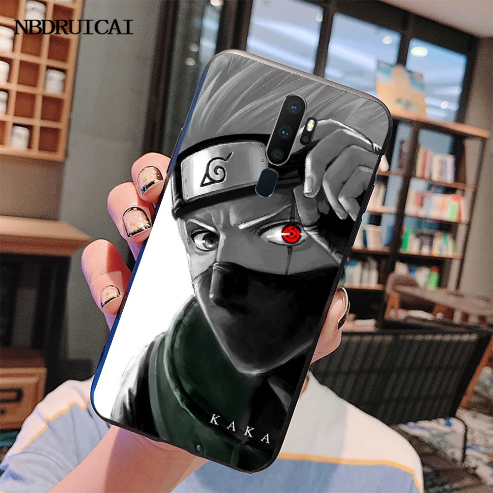 NBDRUICAI Аниме Наруто глаза Шаринган черный мягкий чехол для телефона Обложка Oppo A5 A9