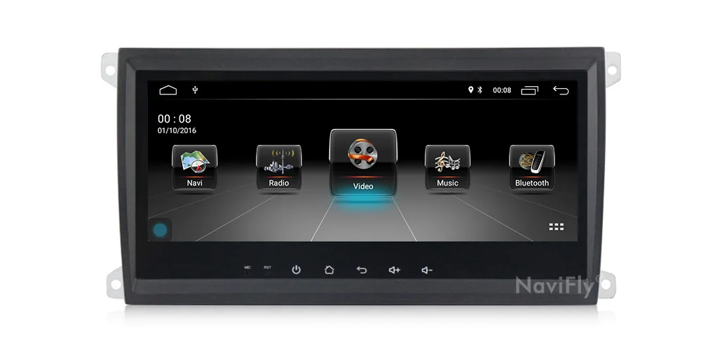 Best NaviFly Android 9.1 Car multimedia player for Porsche Cayenne 2003-2010 & Cayenne S & Cayenne GTS 2003-2010 RAM 2G ROM 32G AM FM 14